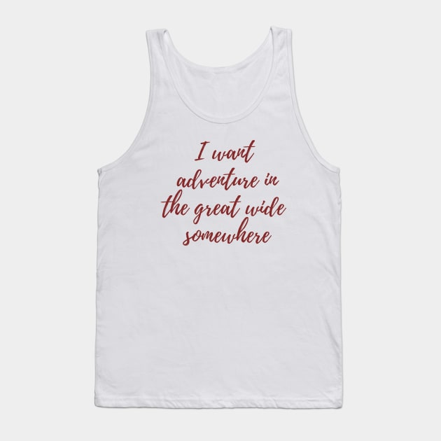 The Great Wide Somewhere Tank Top by ryanmcintire1232